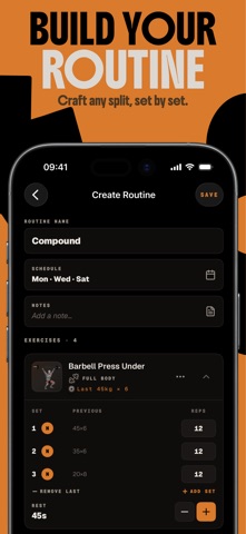 Delta: Workout Tracker Gym Log iPhone screenshot