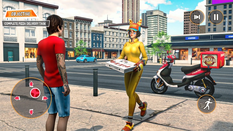 Pizza Delivery Girl Bike Games
