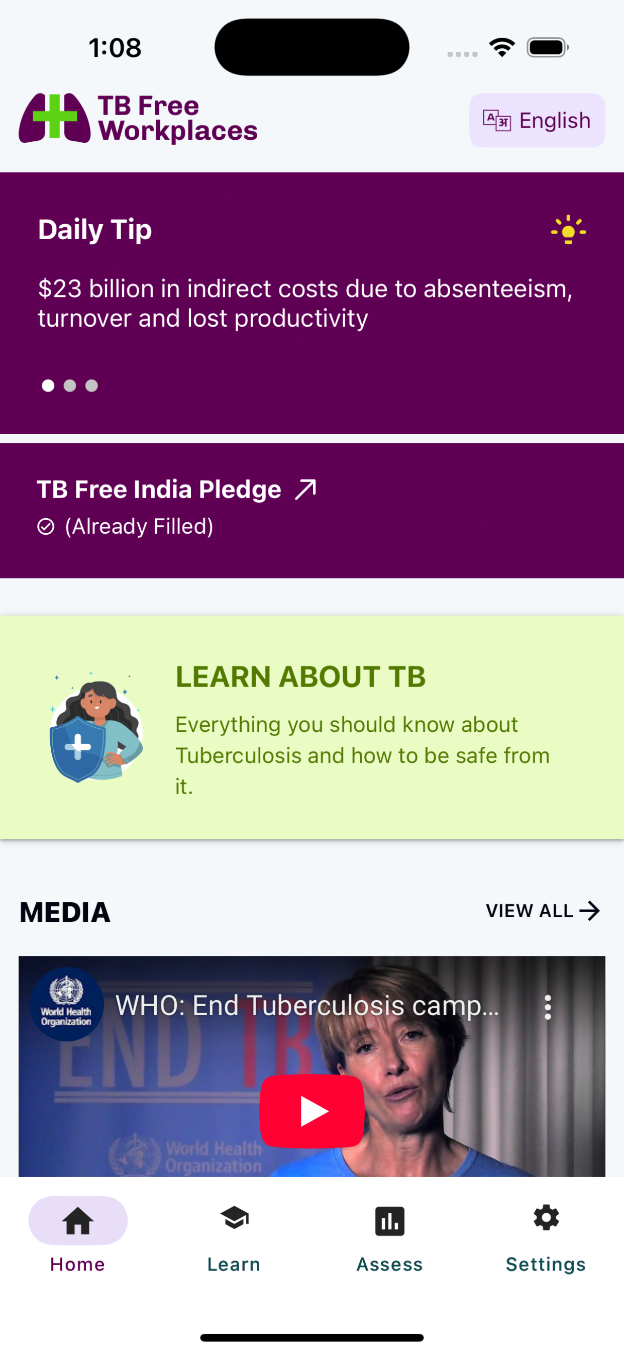CII - TB free Workplaces screenshot 2