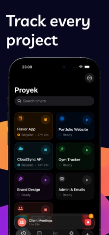 Tempo: Focused Time Tracking iPhone screenshot