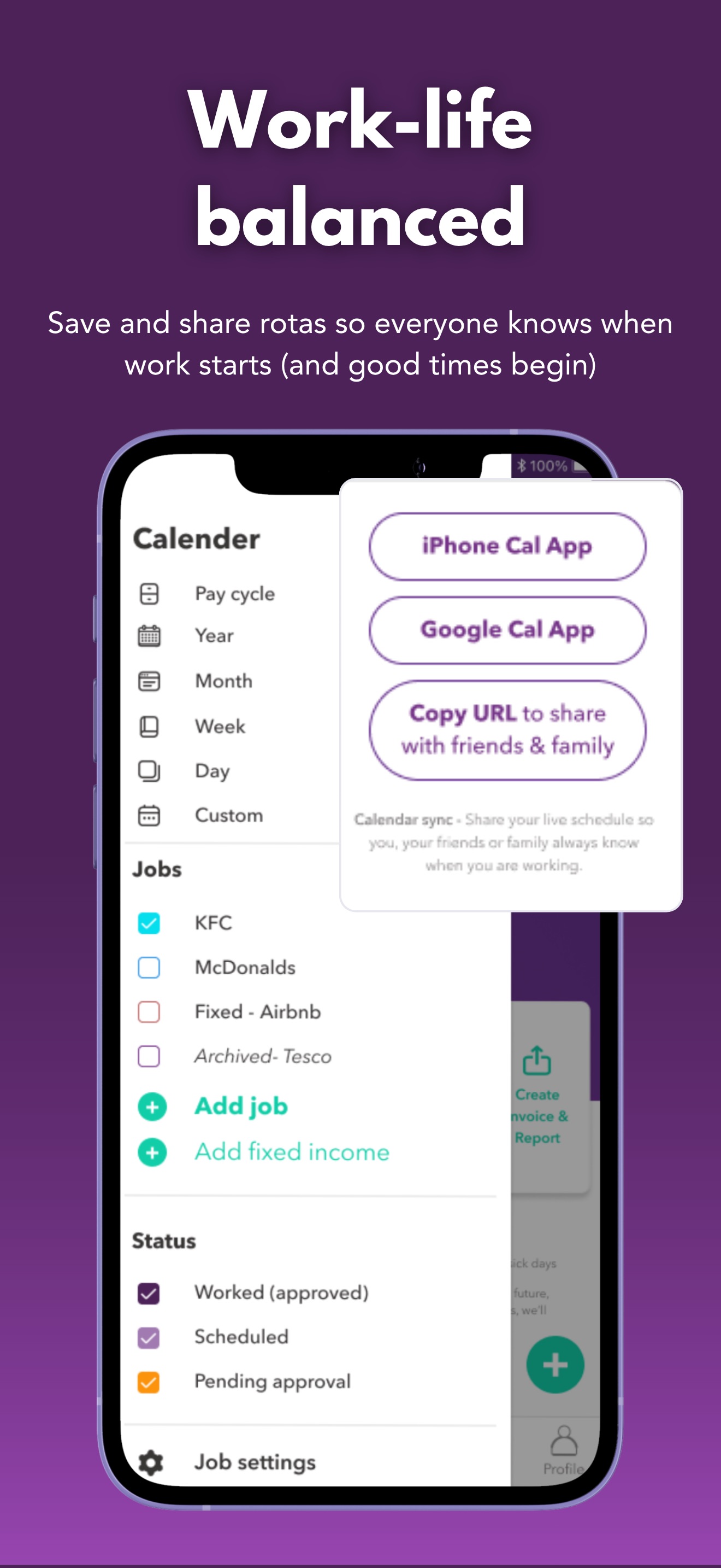 wac - shift & earnings tracker 스크린샷 6