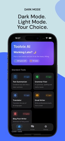 Toolvix-AI - AI Assistant iPhone screenshot