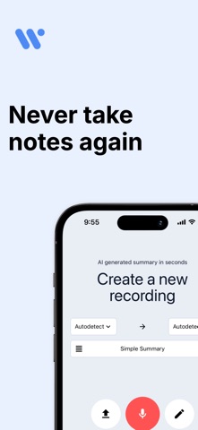 Wavve: AI Note Taker Screenshot 1 of 6