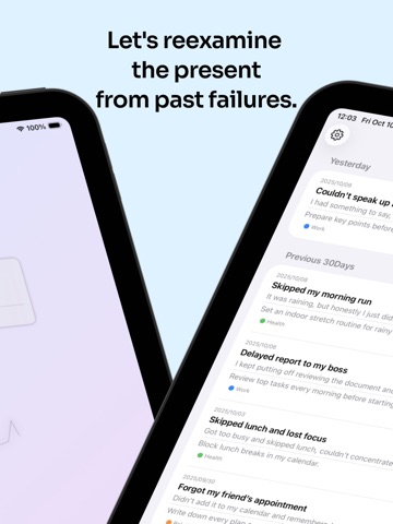 Fail2Win Reflection Memo App iPad screenshot