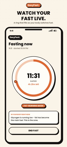 Fasting App Timer by Easy Fast iPhone screenshot