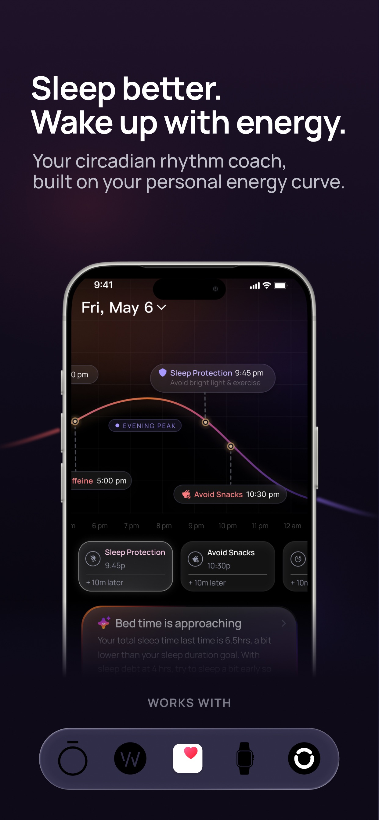 Screenshot 1 of Rhythm - Sleep & Energy Coach