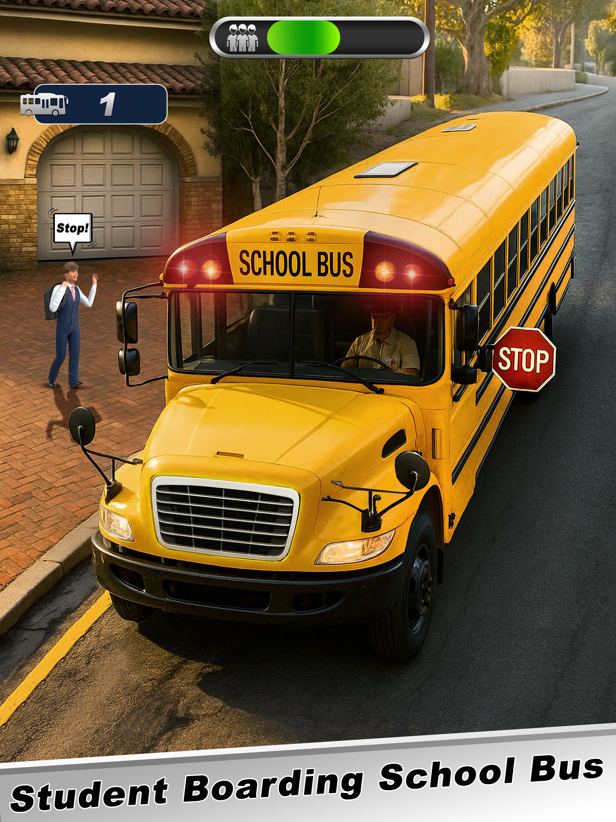 School Bus Driving Coach Bus