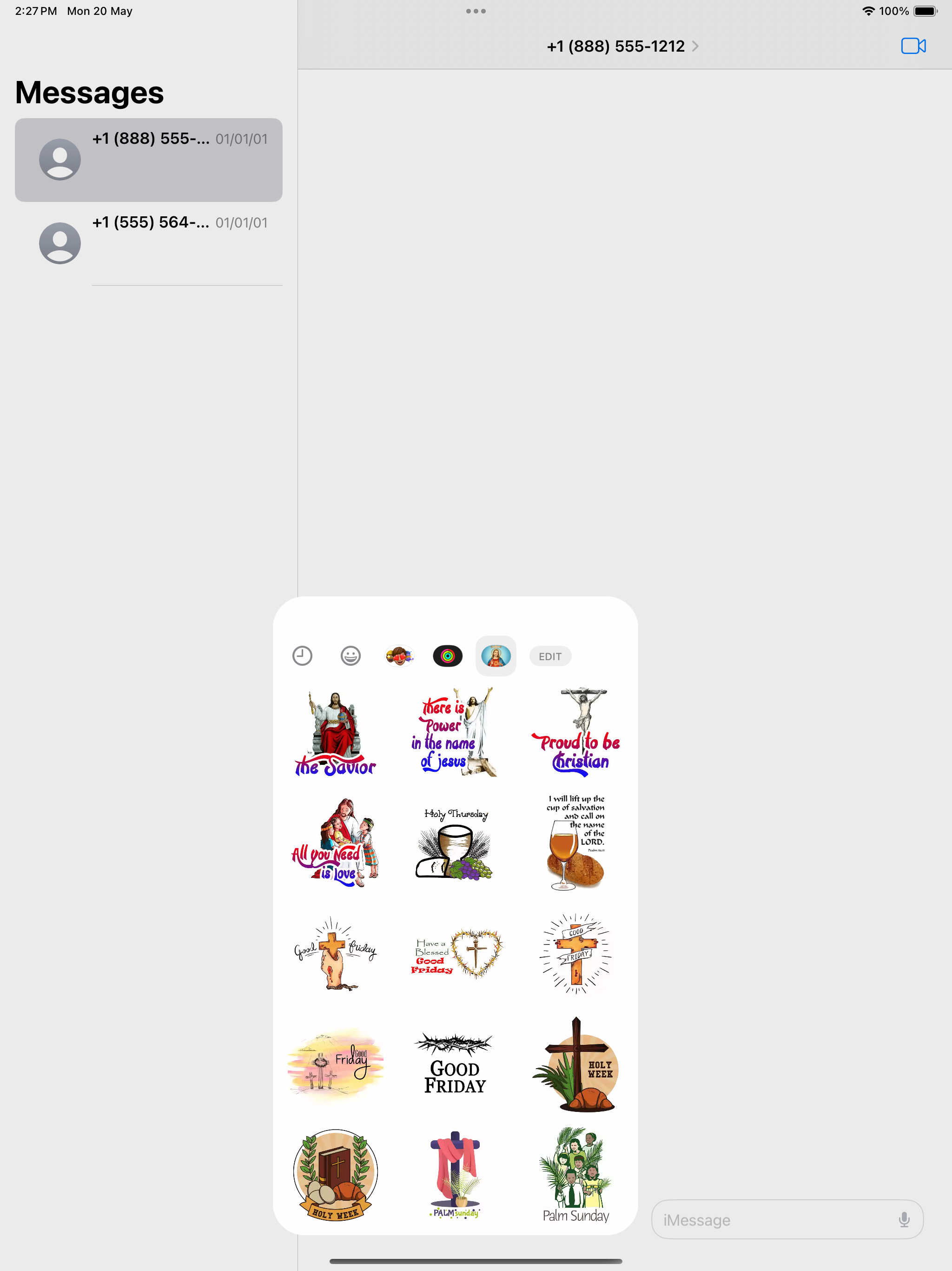Animated Jesus Christ Stickers