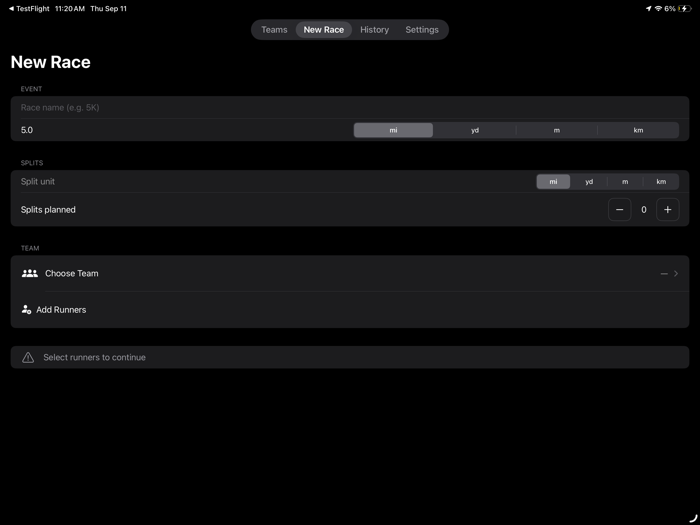 Cross Country Team Timer