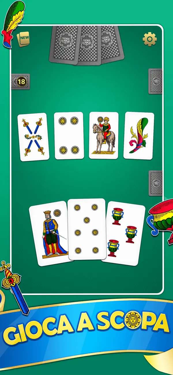 Screenshot #1 pour Scopa Classic: Italian Cards