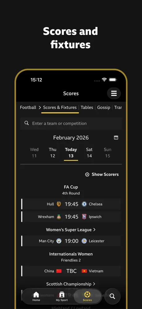 BBC Sport screenshot 4