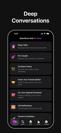 Скриншот Deep Conversations на iPhone 2