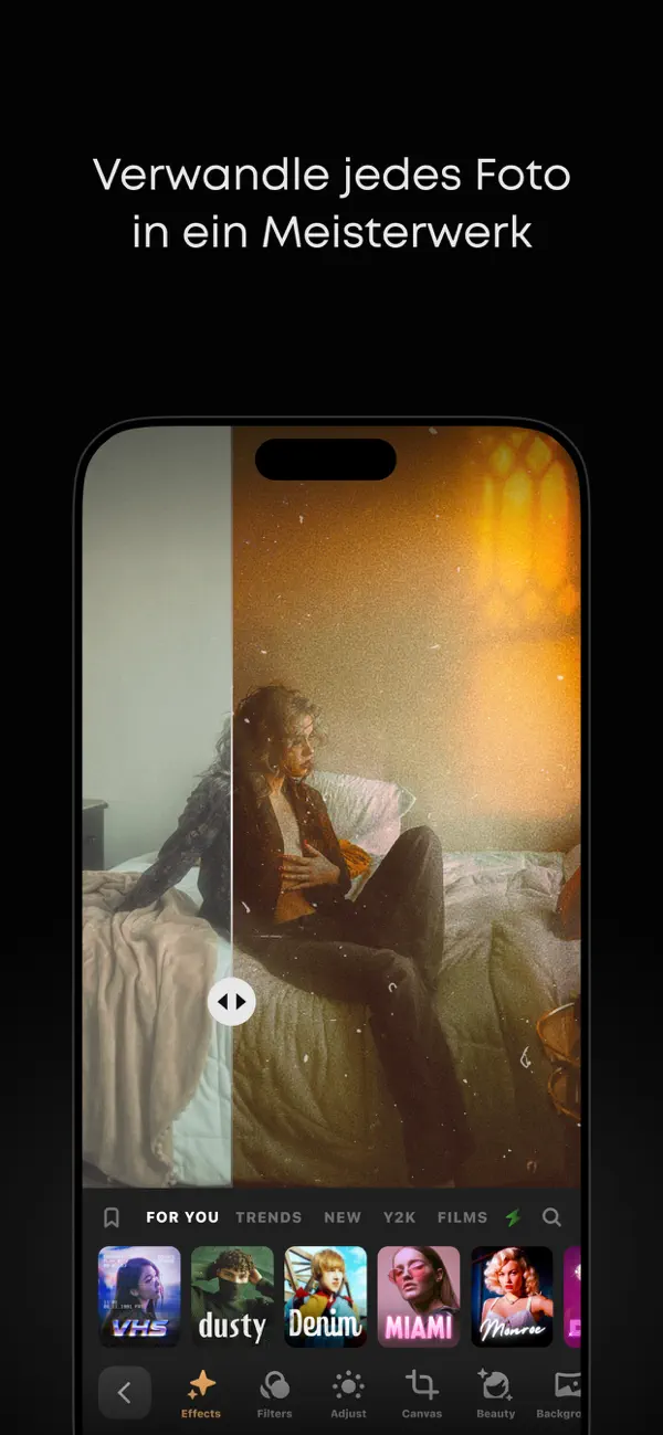 Prequel: Foto Filter & Effekte iPhone App Screenshot 3 – Foto & Video