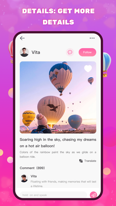 Vita - Meet & Feel Screenshot