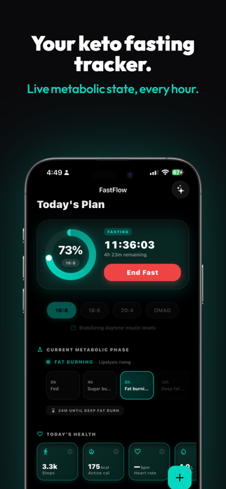FastFlow: 16:8 Fasting Tracker Screenshot 1 of 8