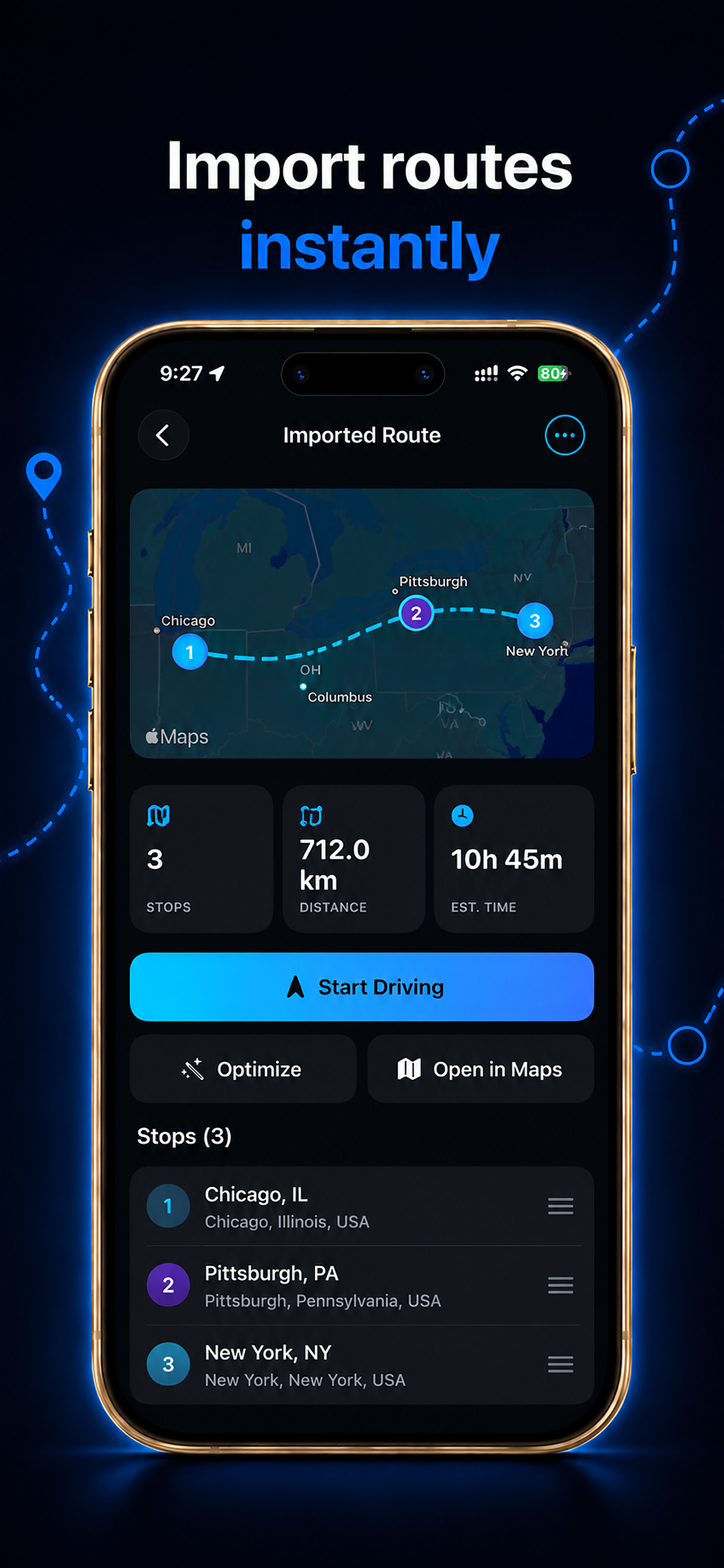 Route Flow - Route Planner