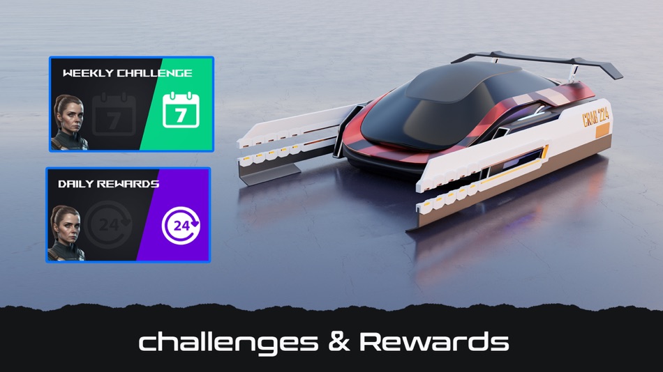#1. Sci Fi Racer (iOS) 由: OFFLINE HUMAN STUDIOS PRIVATE LIMITED