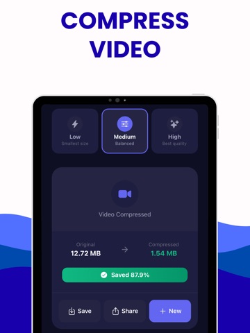 Video Compressor · Resize MP4 iPad screenshot