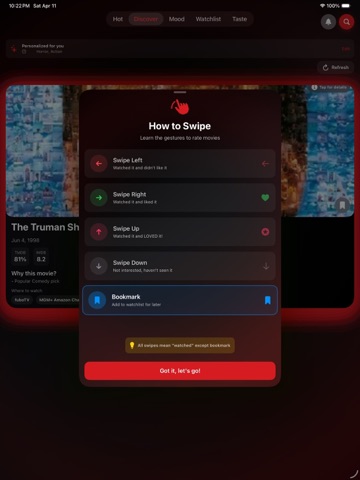 Qouch Potato iPad screenshot