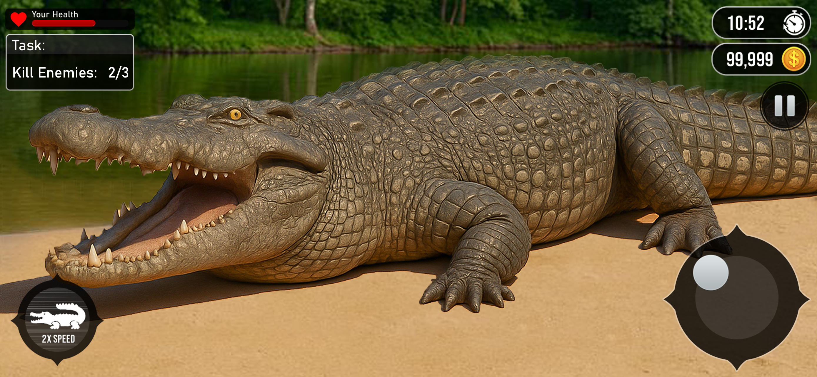 Crocodile Attack LIfe Sim 3D screenshot 4