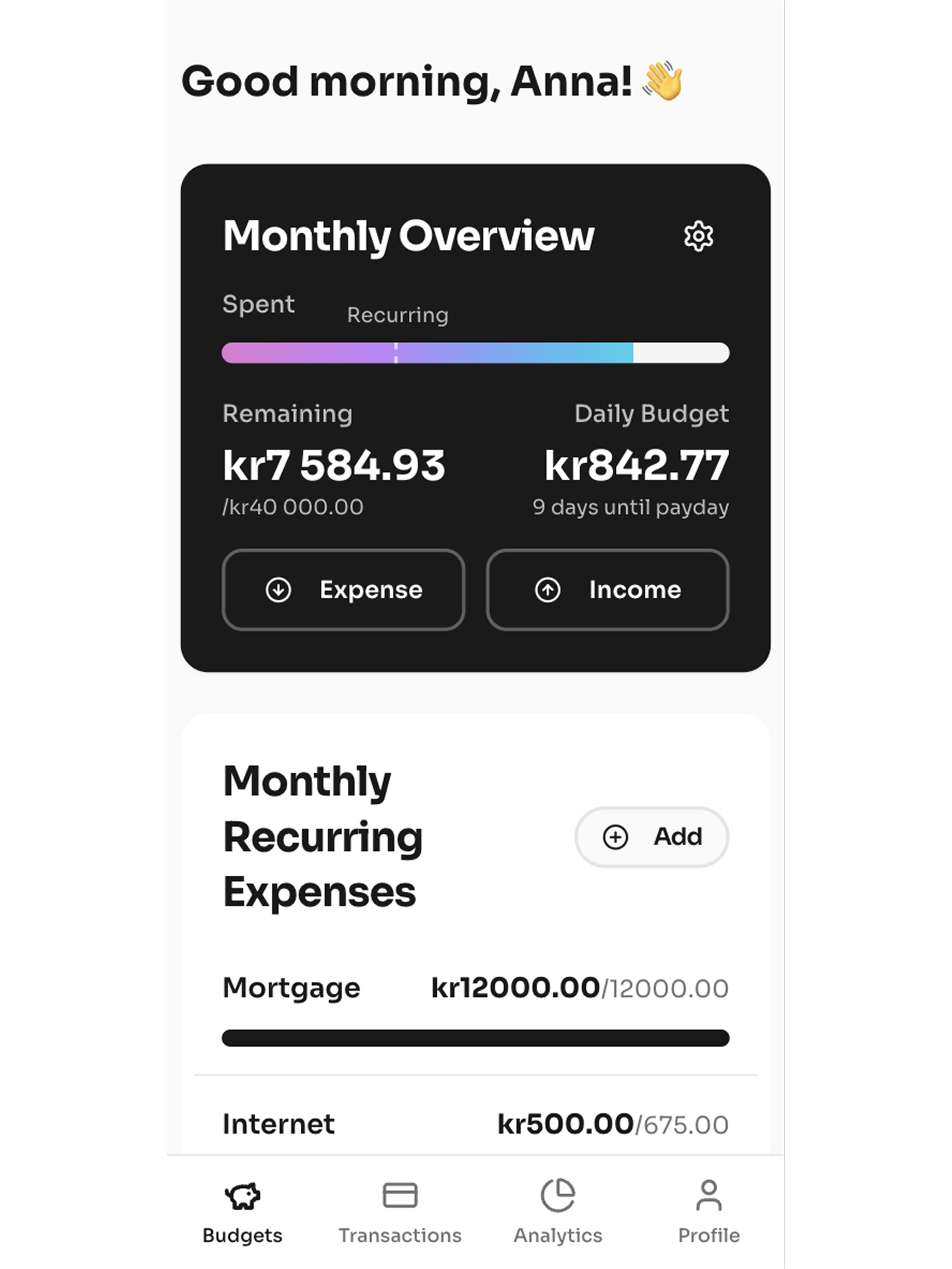 Eira - Budget & Money Coach