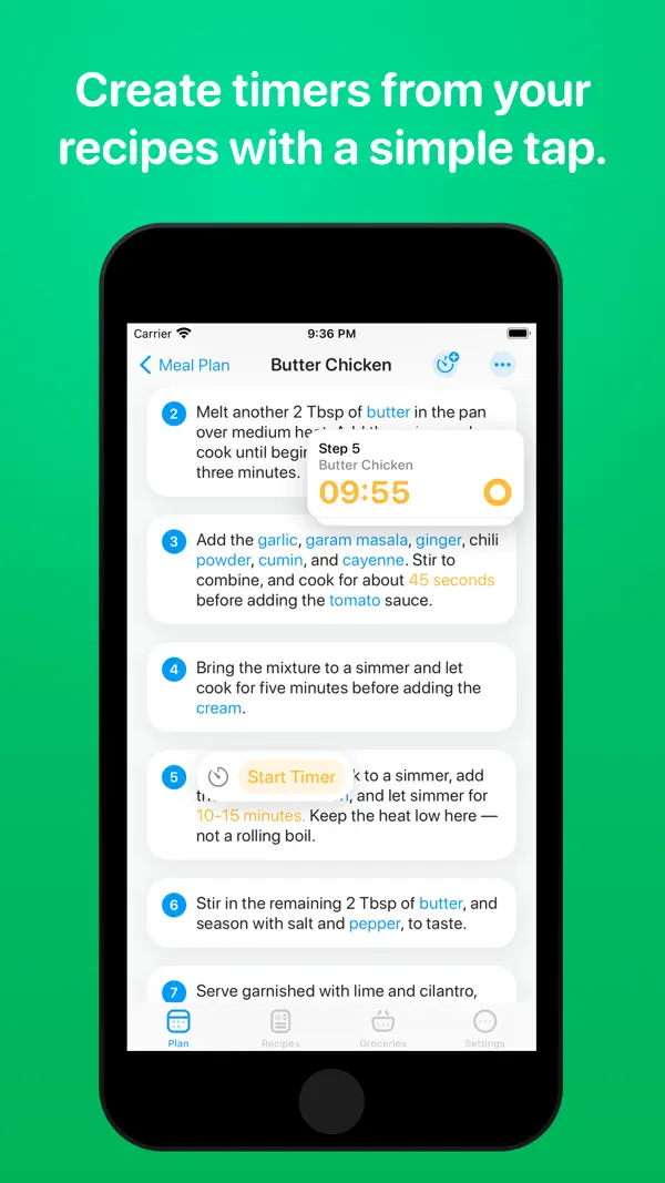 Crouton: Kochbegleiter iPhone App Screenshot 2 – Essen und Trinken