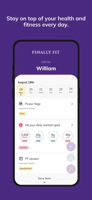 Finally Fit App screenshot 2