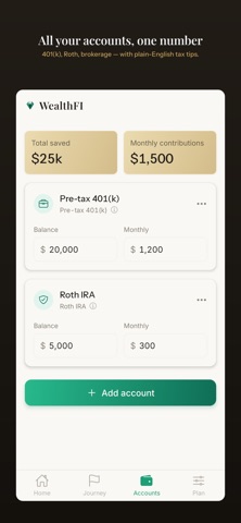 WealthFI - FIRE Calculator Screenshot 3 of 7