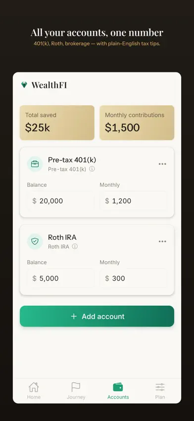 WealthFI - FIRE Calculator screenshot 3