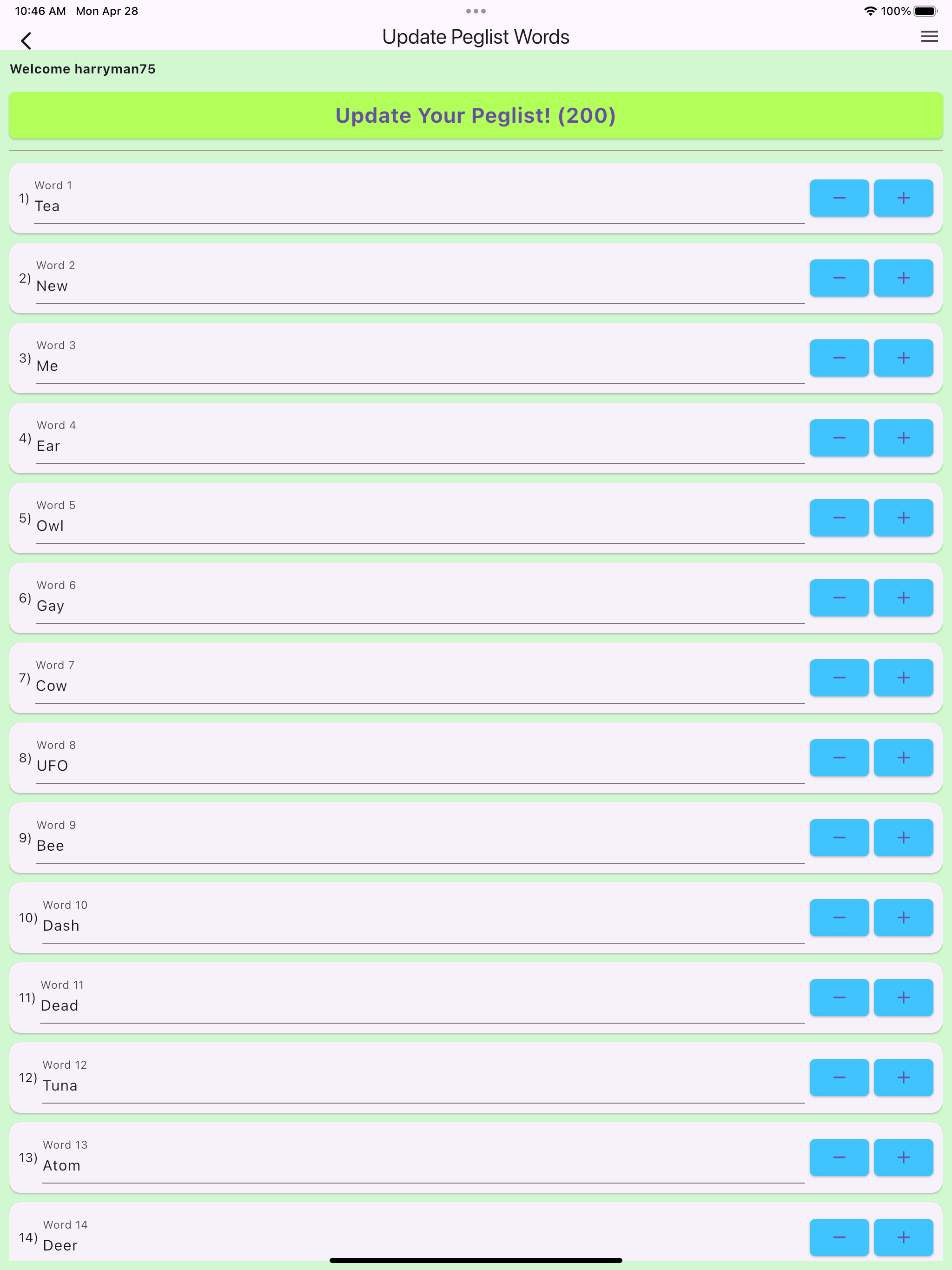 Peglist Maker screenshot 16