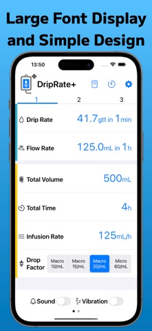 DripRate+ screenshot