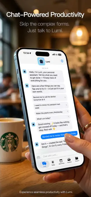 Lumi: Chat To-Do & Reminders screenshot 1