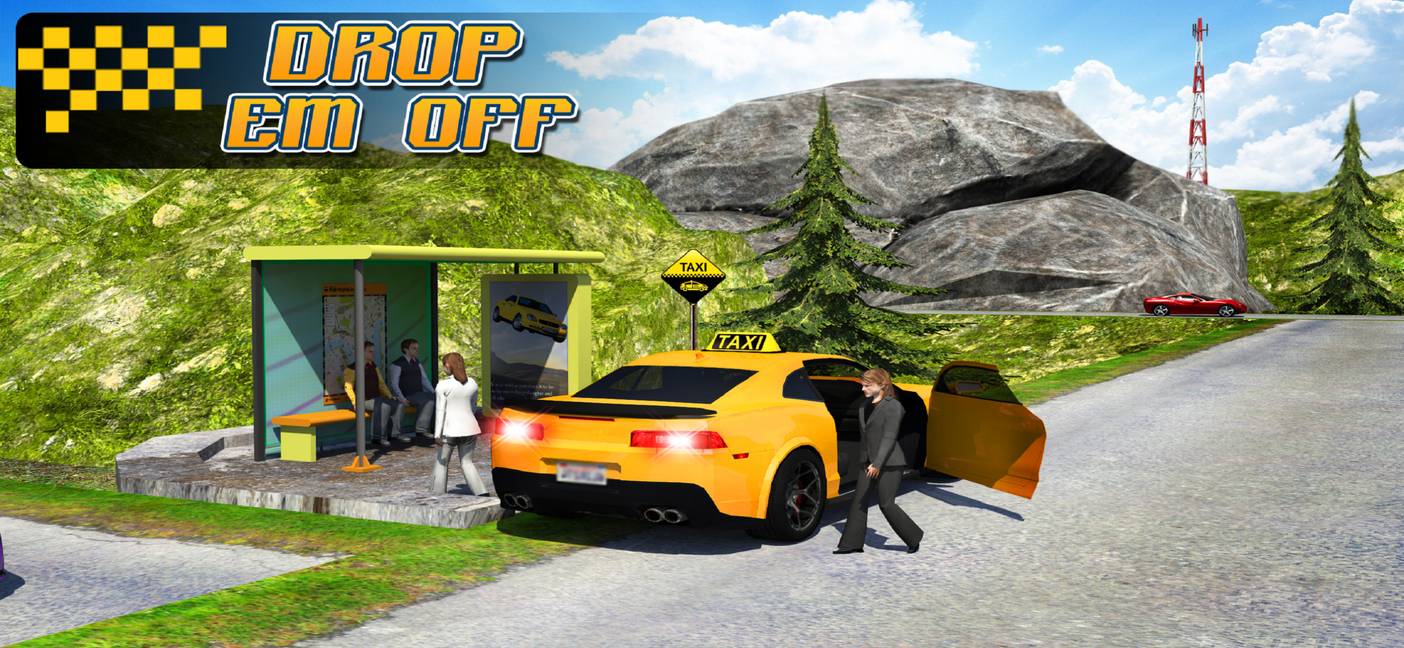 Taxi Driver 3D : Hill Station screenshot 4