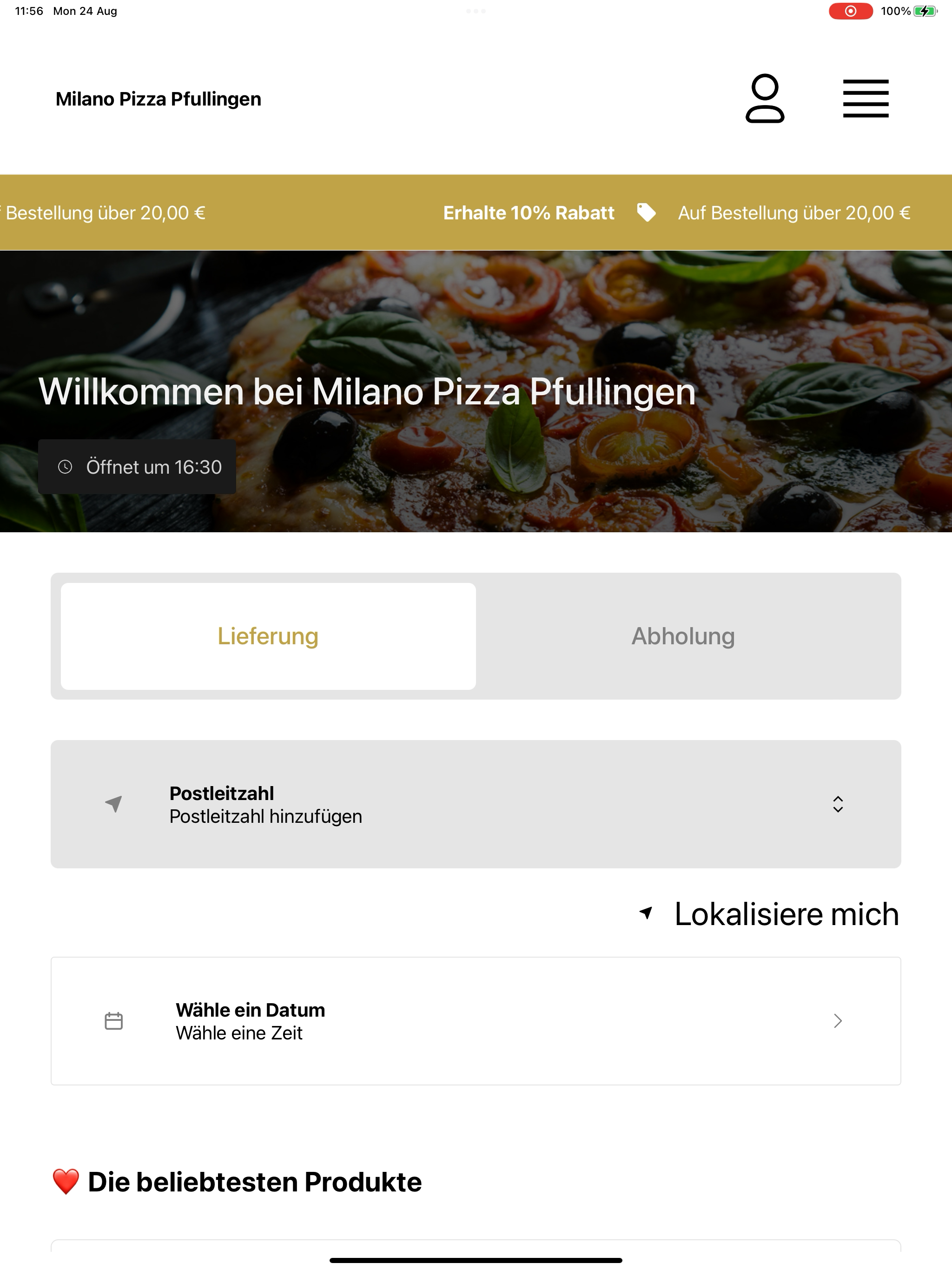 Milano Pizza Pfullingen screenshot 9