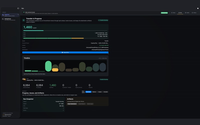 Chronoframe screenshot