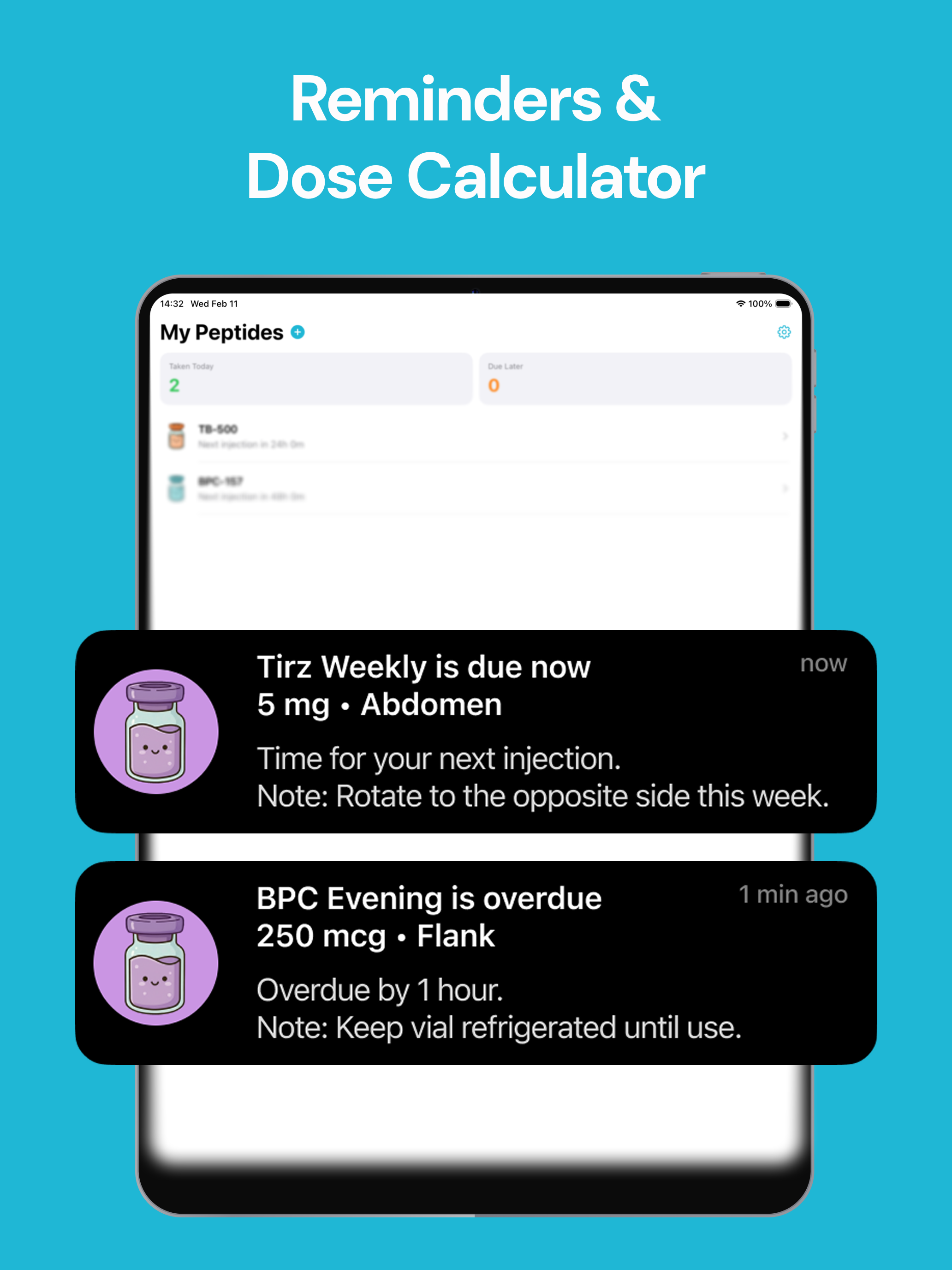 Peptide Tracker: Cycle