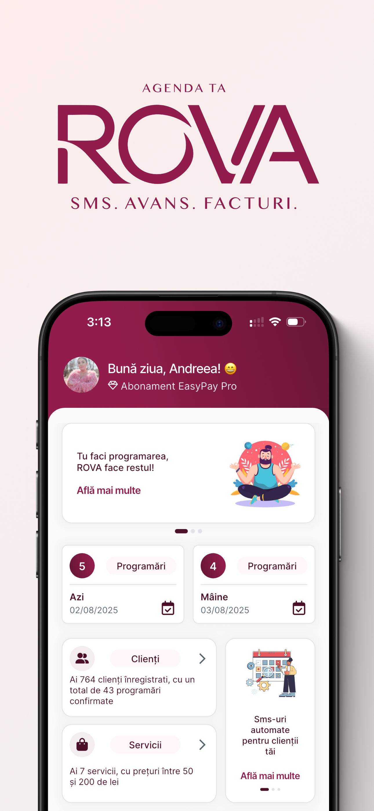 ROVA - Programări automate
