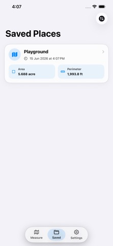 GPS Land Area Calculator iPhone screenshot