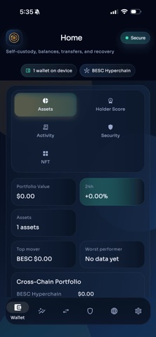 BESC Mobile Wallet Screenshot 4 of 8
