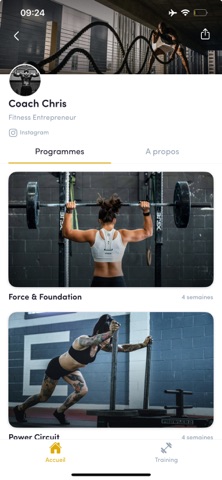 Palestra : Coachs & Programmes Screenshot 2 of 4