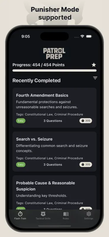 Patrol Prep: Police Exam Coach screenshot 7 of 7