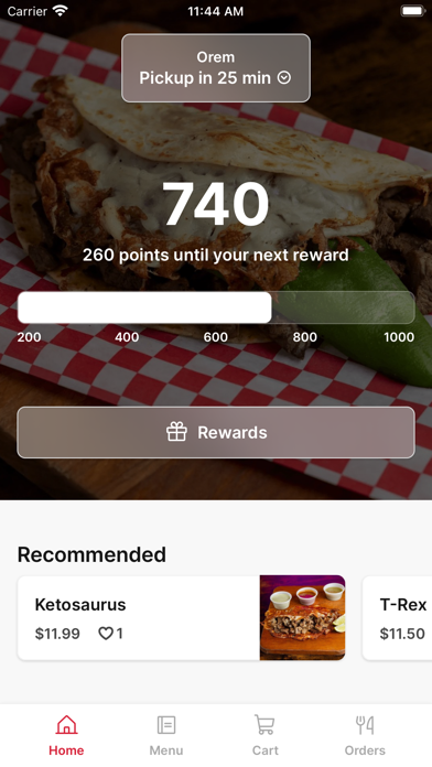 Jurassic Tacos iPhone screenshot 1 - Food & Drink app
