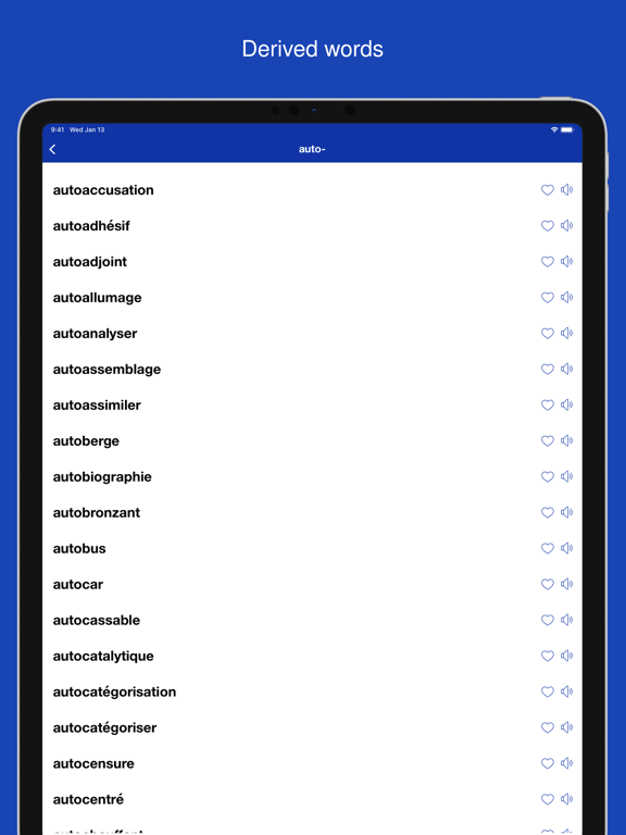 Screenshot #6 pour French Word Parts, Vocabulary