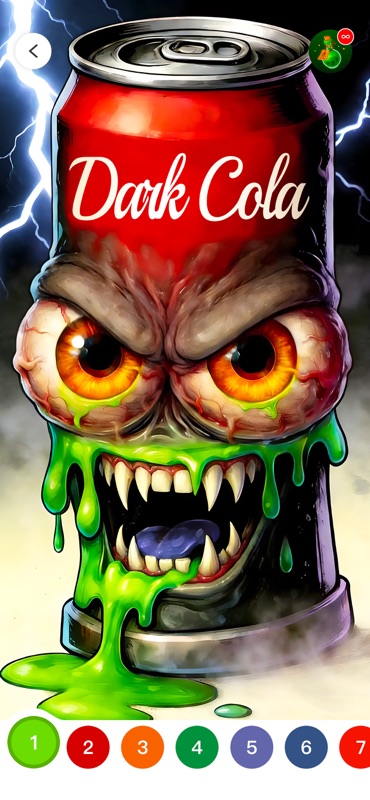 Dark Color: Paint by Number screenshot 2