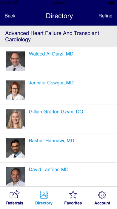 Henry Ford Flare Referrals Screenshot