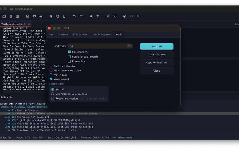 TextPad++ screenshot