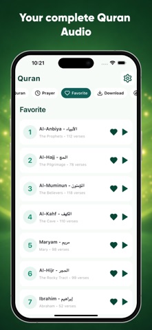 Quran sharif audio - offline iPhone screenshot