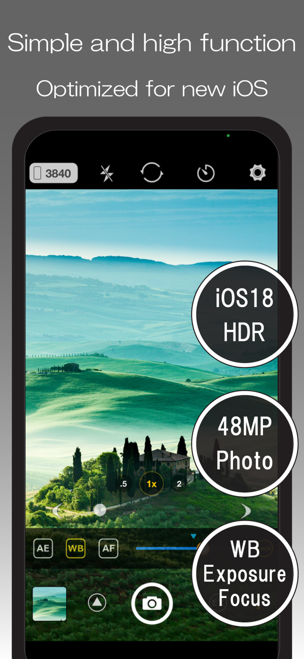 StageCameraPro2 - 高画質のマナーカメラ