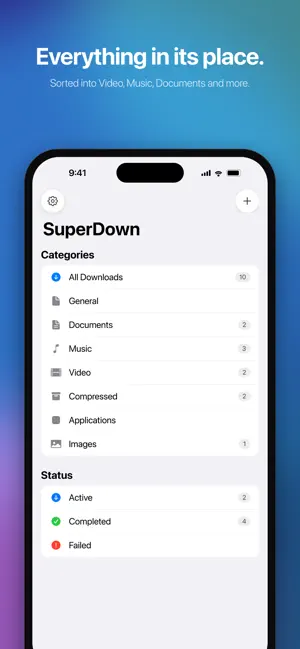 SuperDown - File Transfers screenshot 3
