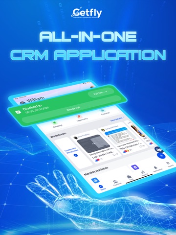 Getfly CRM For Business iPad screenshot